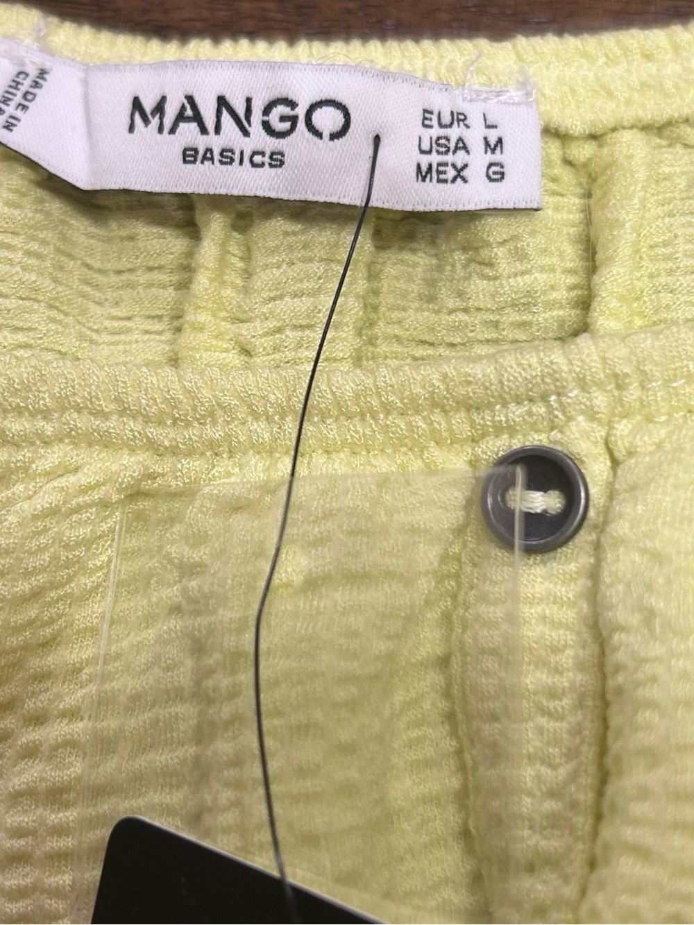 Mango Tank Top Size Medium Yellow NEW With Tags - Picture 3 of 8